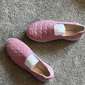 Orthopedic stretchy Pink Knit Slip-On Shoes